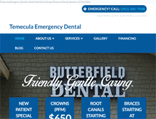 Tablet Screenshot of butterfielddental.com